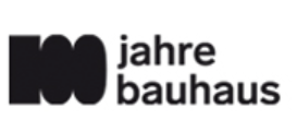 Logo 100 Jahre Bauhaus. Schwarz auf Weiß.