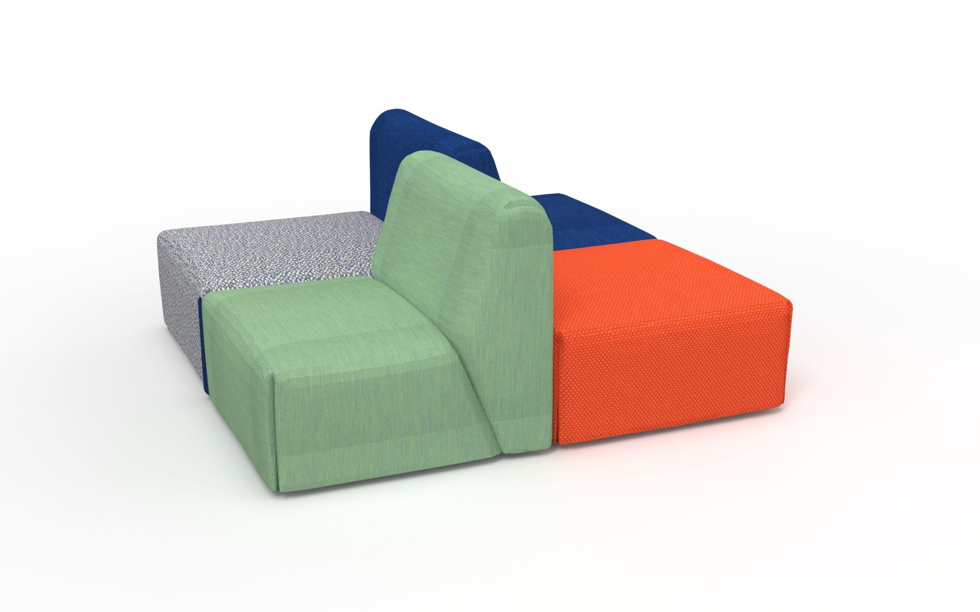 Sofa costume with four units from DIEZ OFFICE